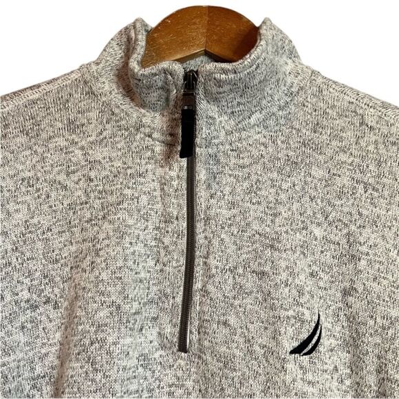 Nautica grey 1/4 zip sweater - Picture 2 of 10